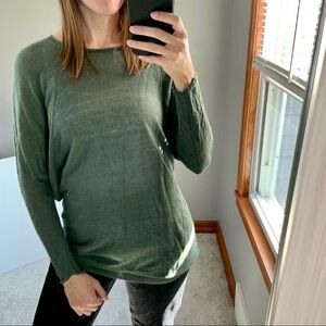 Brochu Walker Linen Blend Long Sleeve Sweater Size P (XS/S)